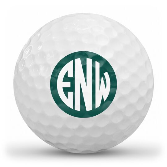 Circle Monogram Golf Balls